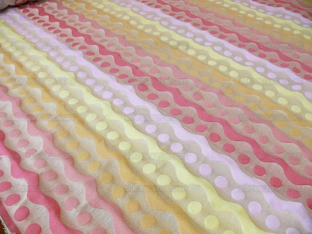 Kravet French Chic! "seeing Spots" Curvy Stripe Light Yellow Lil