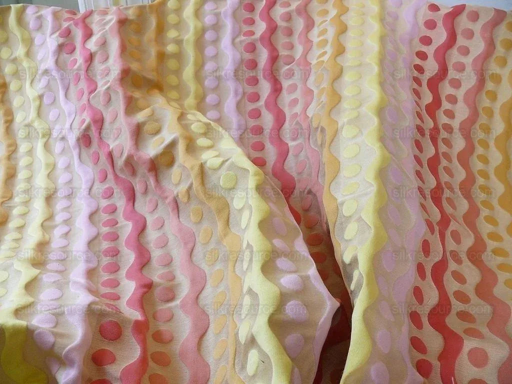 Kravet French Chic! "seeing Spots" Curvy Stripe Light Yellow Lil