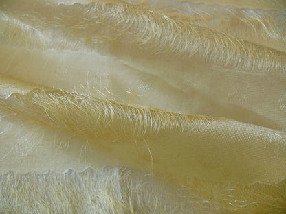 BY YARD Kravet Eyelash Flapper 100%silk Organza Sheer Gold MSRP USD100/y