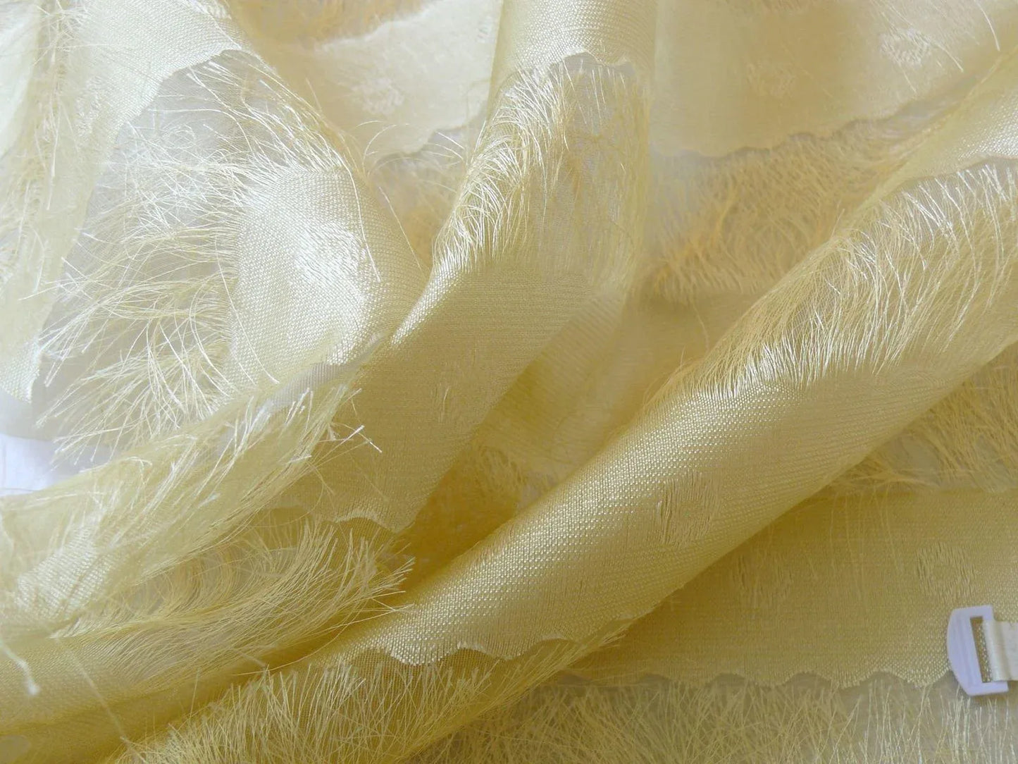 BY YARD Kravet Eyelash Flapper 100%silk Organza Sheer Gold MSRP USD100/y
