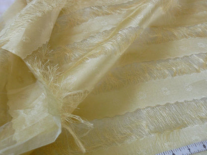 BY YARD Kravet Eyelash Flapper 100%silk Organza Sheer Gold MSRP USD100/y