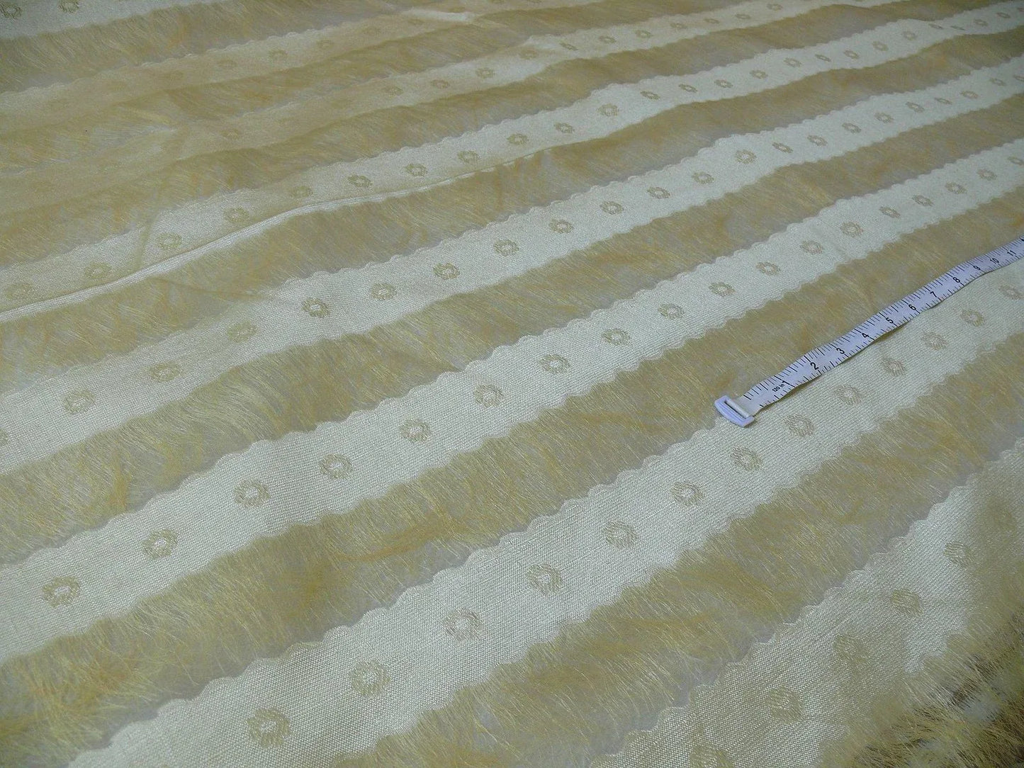 BY YARD Kravet Eyelash Flapper 100%silk Organza Sheer Gold MSRP USD100/y