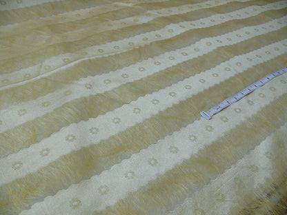 BY YARD Kravet Eyelash Flapper 100%silk Organza Sheer Gold MSRP USD100/y