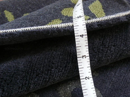 Endless Knot Silk &amp; Wool Tibetan Athana Rug Azure Chartruse 5'x3