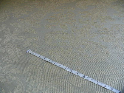 5.9y Christopher Hyland "constantino" Silk Ottoman Silver Grey