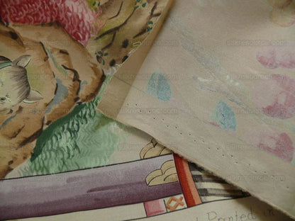 Clarence House Les Grand Tableau Chinoise Chinoiserie Figure Garden Pavillion Print Iconic 48 Screens Hand Printed in Italy MSRP USD 642/Y