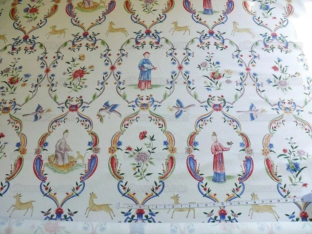 Brunschwig &amp; Fils Burger Paris Geisha Medallion Print5.375y