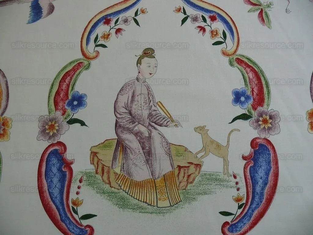 Brunschwig &amp; Fils Burger Paris Geisha Medallion Print5.375y