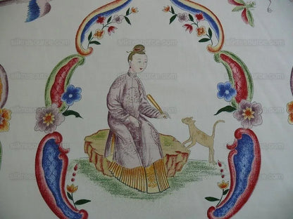 Brunschwig &amp; Fils Burger Paris Geisha Medallion Print5.375y