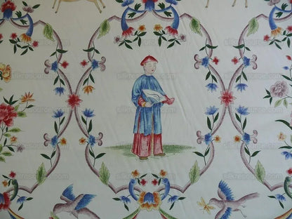 Brunschwig &amp; Fils Burger Paris Geisha Medallion Print5.375y