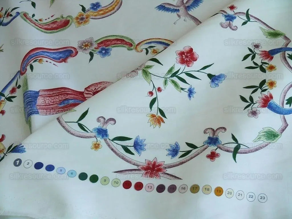 Brunschwig &amp; Fils Burger Paris Geisha Medallion Print5.375y