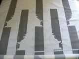 BY Yard Brunschwig &amp; Fils Charlotte Moss "Ting" Silk Taffeta Black White Pavilion Print