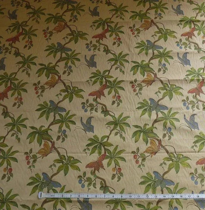 BTY OLD WORLD WEAVERS BUTTERFLY TRELLIS LAMPAS