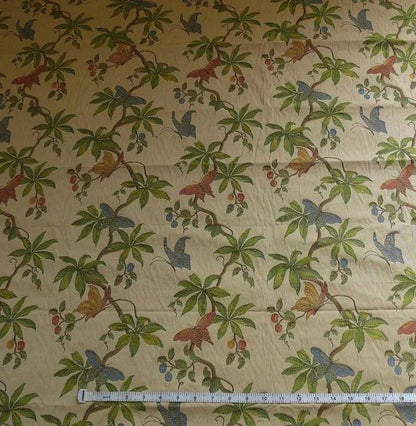 BTY OLD WORLD WEAVERS BUTTERFLY TRELLIS LAMPAS