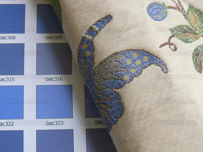 Bty Old World Weavers Butterfly Trellis Lampas