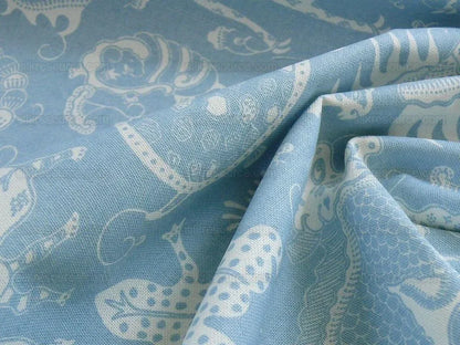 China Seas Indramayu Mythical Animal Dragon Lion Bird Blue White