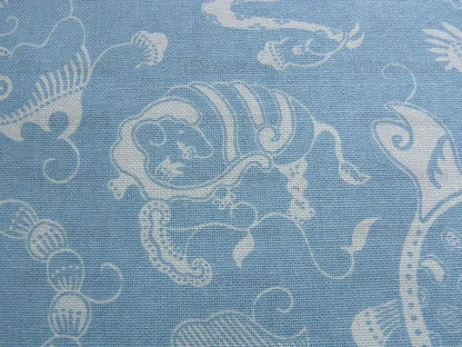 China Seas Indramayu Mythical Animal Dragon Lion Bird Blue White