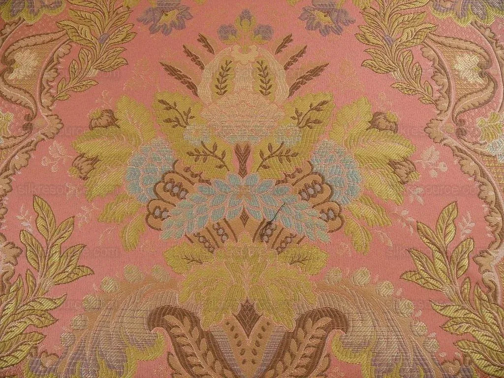 4.125yds Beacon Hill "summer Sun" In Hibiscus MSRP USD 136