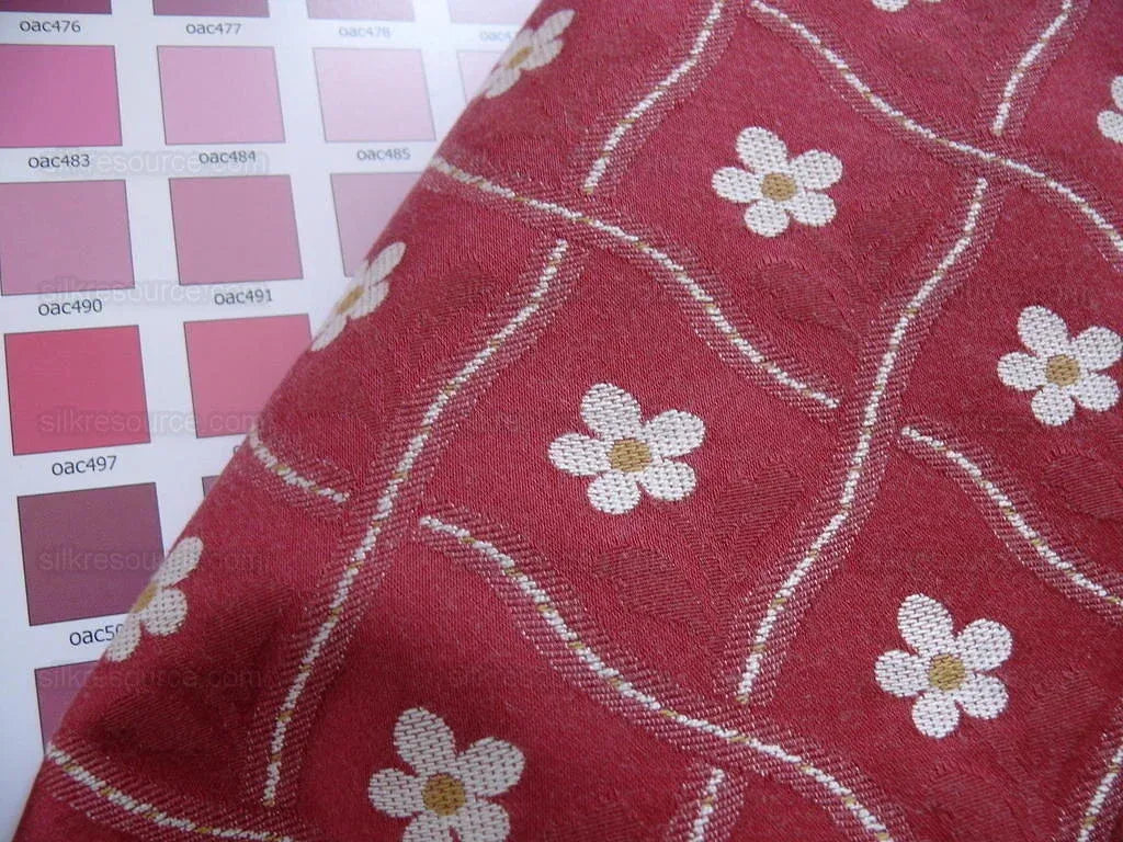 7.8y Scalamandre La Favorita Treillage Petite Rose Trellis Lampa