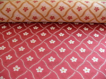 7.8y Scalamandre La Favorita Treillage Petite Rose Trellis Lampa