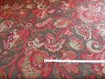 By yard Lee Jofa Carpet Bag Red Pink On Espresso MSRP USD 396/Y