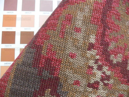 By yard Lee Jofa Carpet Bag Red Pink On Espresso MSRP USD 396/Y