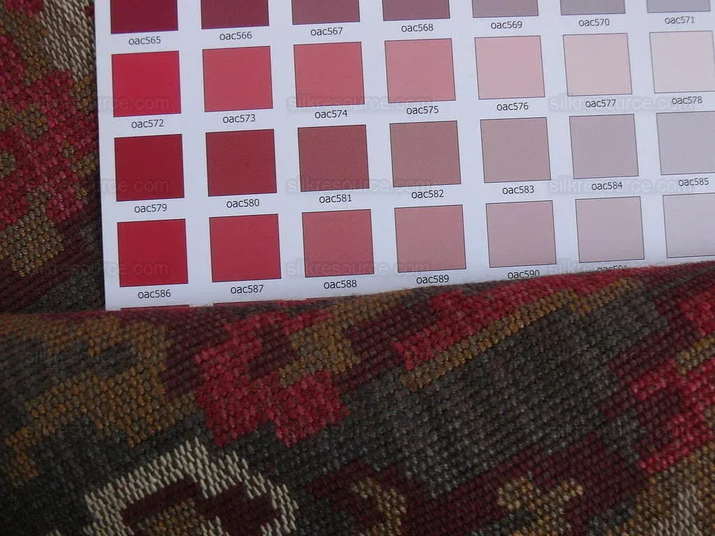 By yard Lee Jofa Carpet Bag Red Pink On Espresso MSRP USD 396/Y