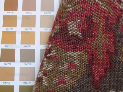 By yard Lee Jofa Carpet Bag Red Pink On Espresso MSRP USD 396/Y