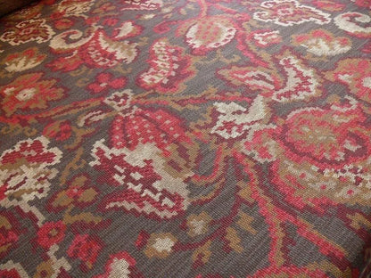 By yard Lee Jofa Carpet Bag Red Pink On Espresso MSRP USD 396/Y