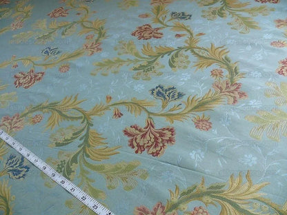 Old World Weaver VIVIANA French Lace Carnation Lampas Red Blue Powder MSRP 328USD/Y