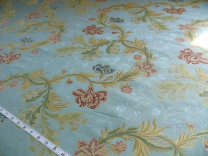 Old World Weaver VIVIANA French Lace Carnation Lampas Red Blue Powder MSRP 328USD/Y