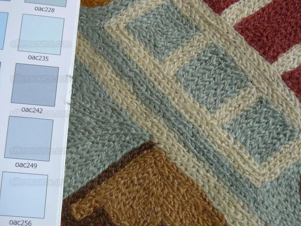 Clarence House All Over Wool Crewel Wine Red Bty