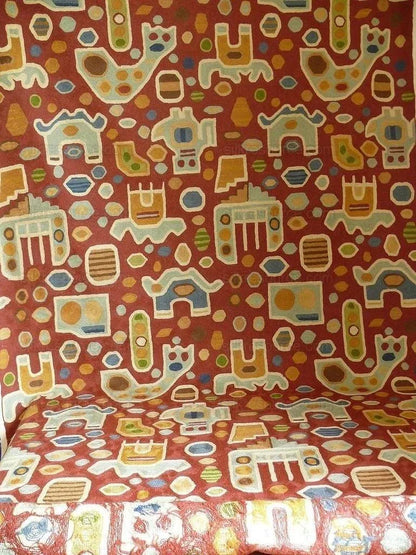 Clarence House All Over Wool Crewel Wine Red Bty