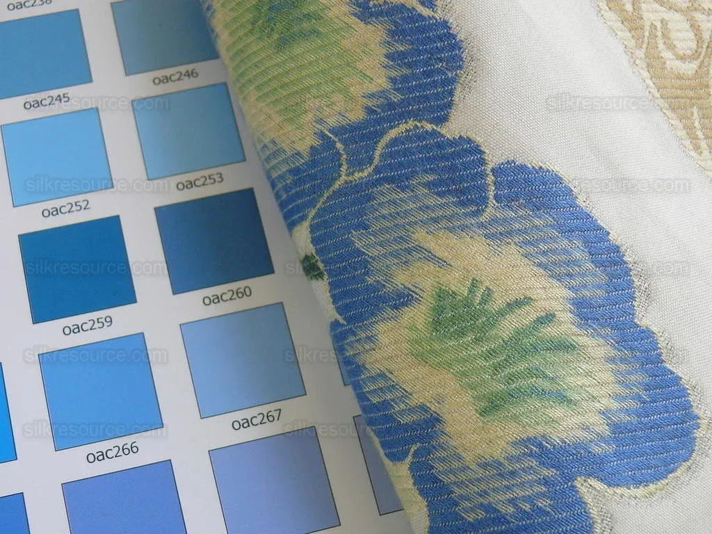 Tropical Flowers & Foliage On Cream Fil Coupe High end Bty