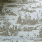 SCALAMANDRE MARINE TOILE PRINT SAND/White BTY
