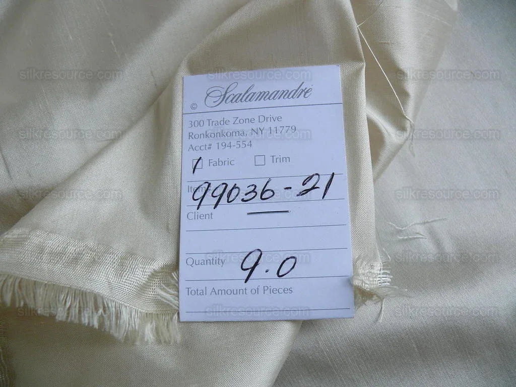 Scalamandre Antique Silk Taffeta, Cream Bty 99036-21