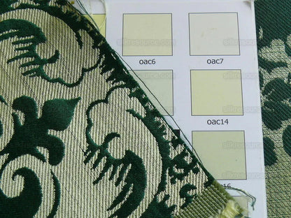 by Yard Scalamandre Villa Louis Silk Brocatelle Emerald Green MSRP USD 800+