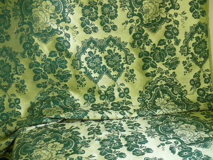 by Yard Scalamandre Villa Louis Silk Brocatelle Emerald Green MSRP USD 800+