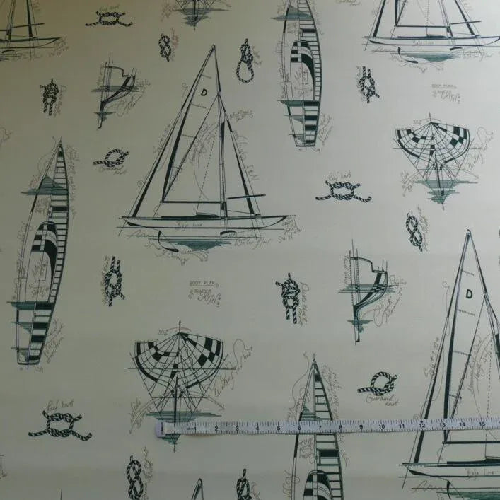 SCALAMANDRE "MARITIME" INDOOR/OUTDOOR, EVERGREEN BTY