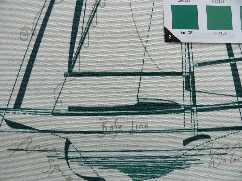 Scalamandre "maritime" Indoor/outdoor, Evergreen Bty