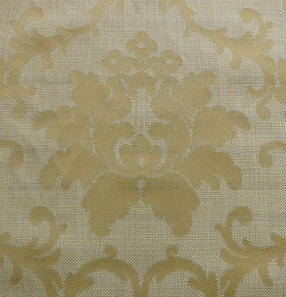 By Yard BRUNSCHWIG &amp; FILS YELLOW MAIZE LOTUS MEDALLION DAMASK #979