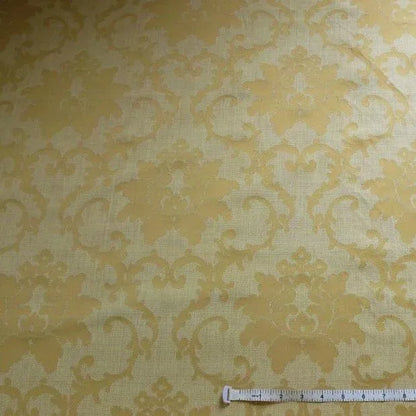 4.6+3.7= 8.3Y YELLOW MAIZE LOTUS MEDALLION DAMASK