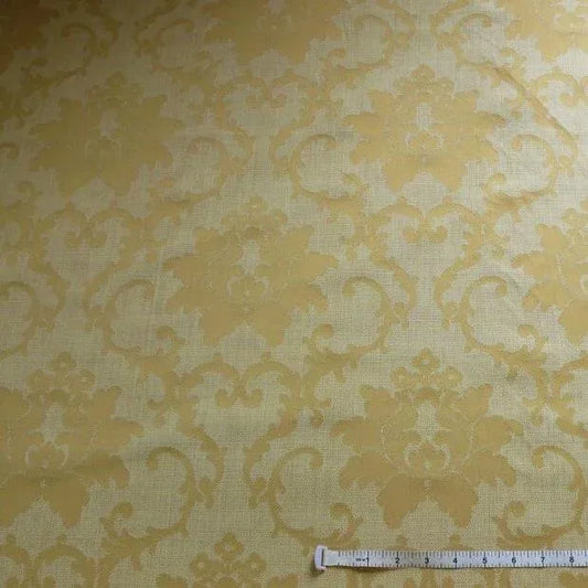 4.6+3.7= 8.3Y YELLOW MAIZE LOTUS MEDALLION DAMASK