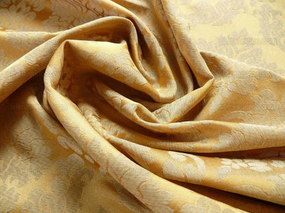 By Yard Gold Classic Damask Medallion Cotton Blend MSRP USD 200/Y #977