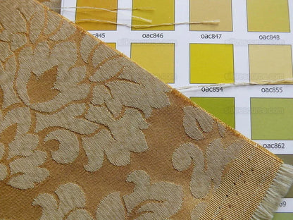 By Yard Gold Classic Damask Medallion Cotton Blend MSRP USD 200/Y #977