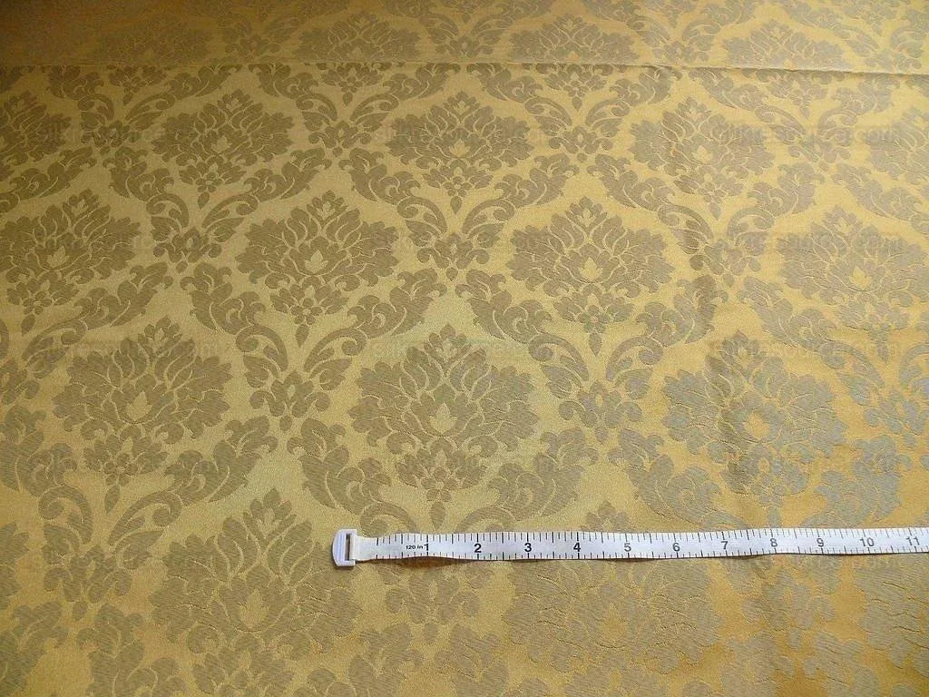 By Yard Gold Classic Damask Medallion Cotton Blend MSRP USD 200/Y #977