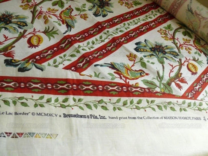 Brunschwig & Fils Le Lac Border Linen Print Bty