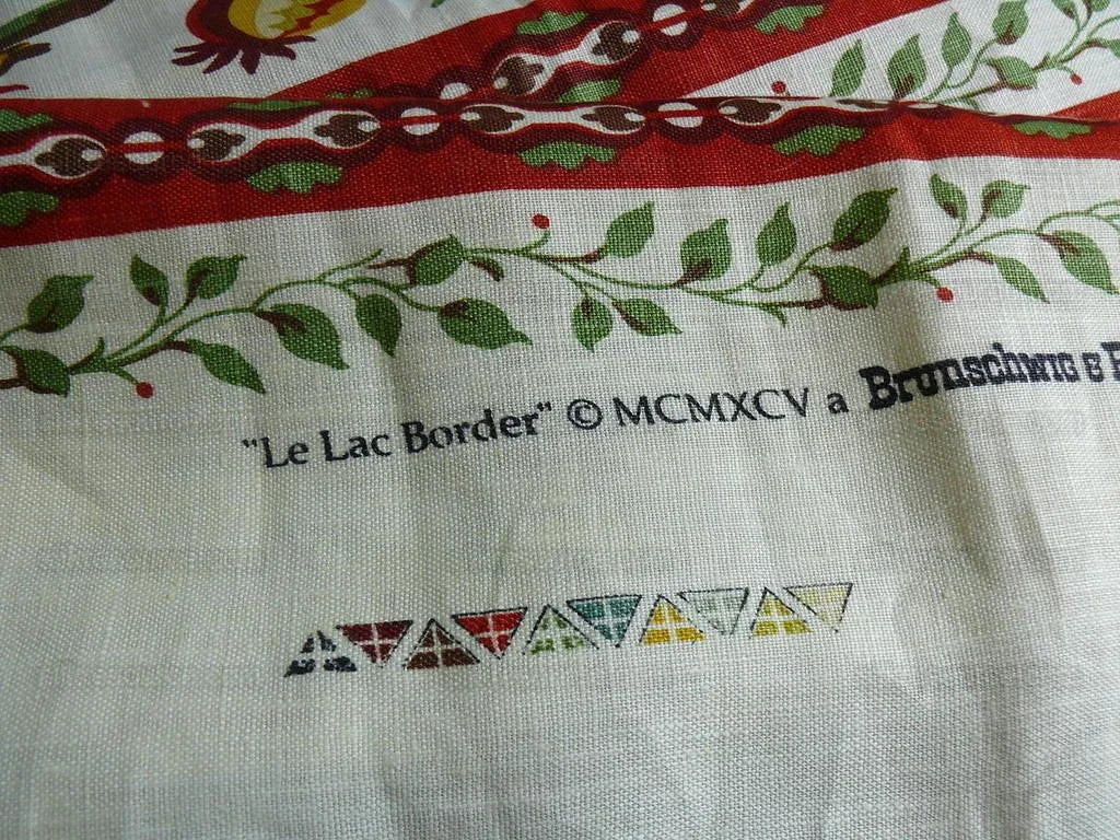 Brunschwig & Fils Le Lac Border Linen Print Bty