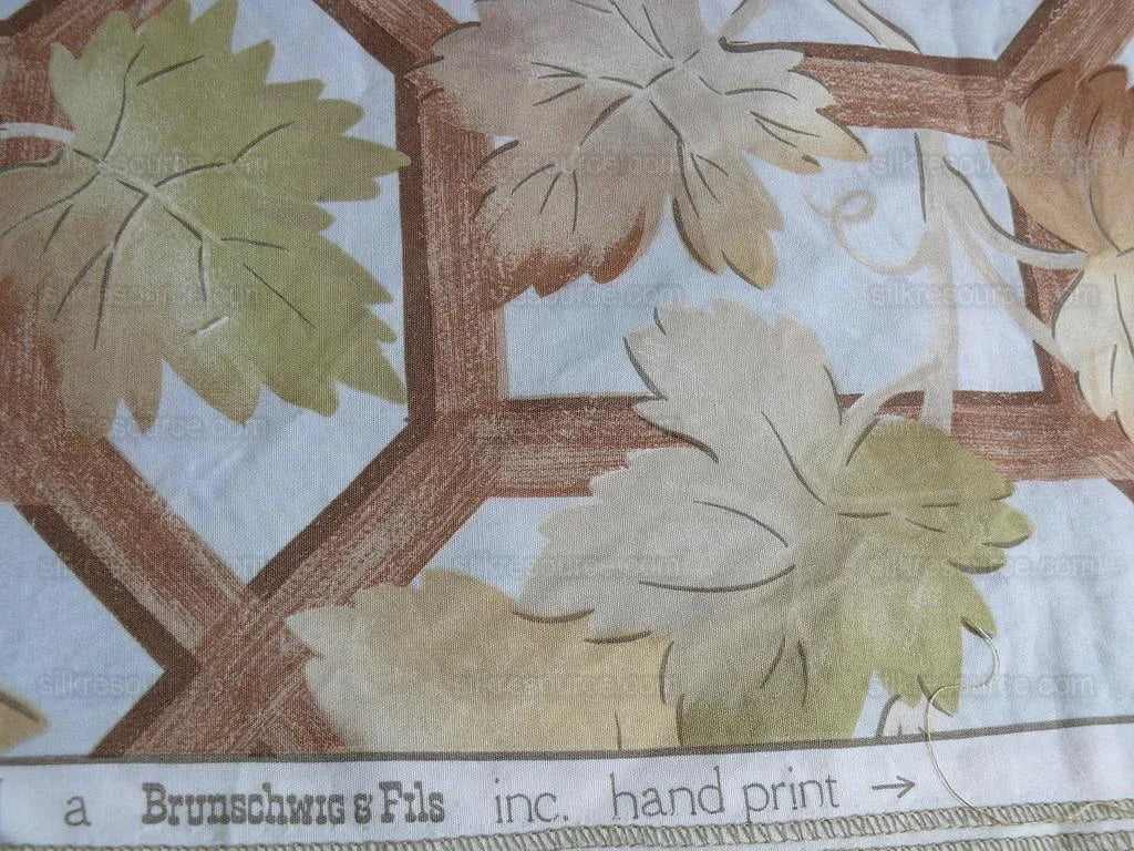 Brunschwig &amp; Fils Grape Leaves Arbor 27x34 Piece