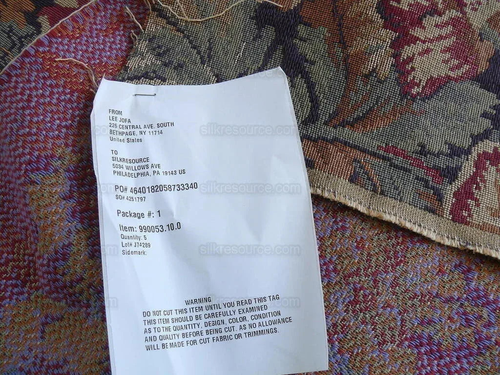 Chaumont Tapesttry Boysenberry French Flower Tapestry Cotton MSRP USD 298/Y